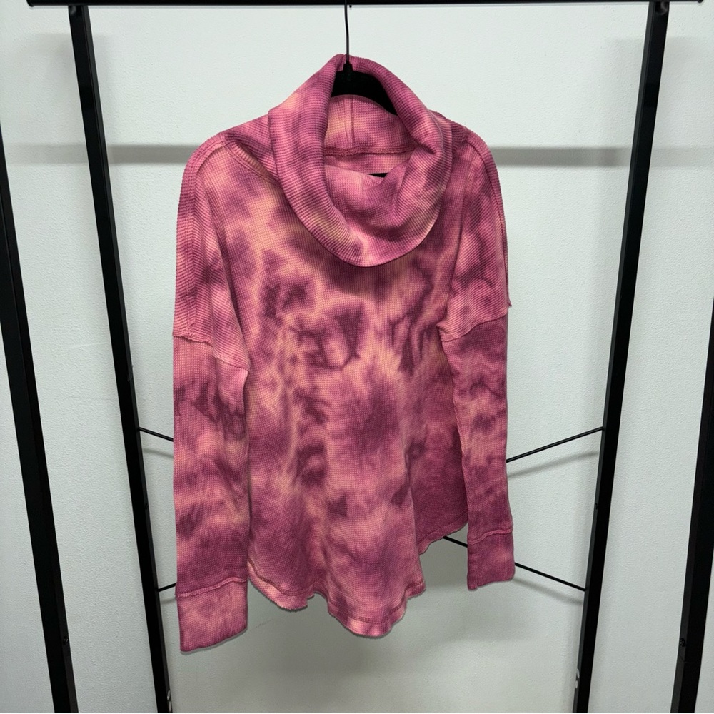 Maeve Tie Dye Waffle Knit Long Sleeve size Small